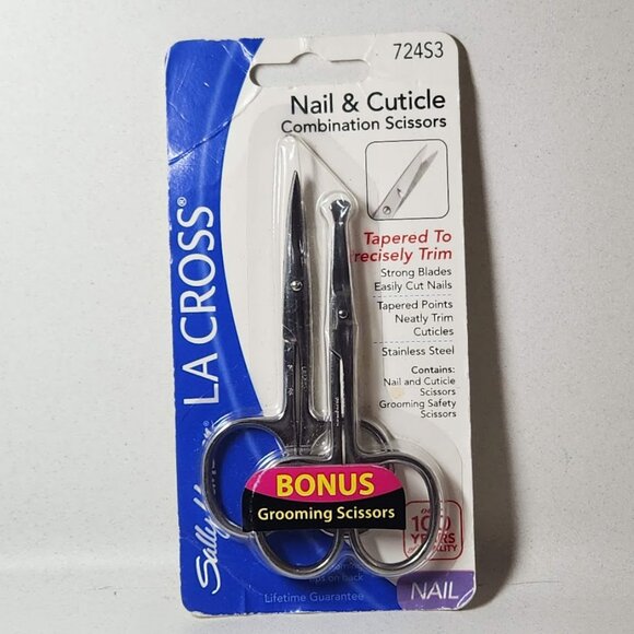 NEW Sally Hansen LA CROSS 724S3 Nail Cuticle Scissors Beauty Bundle Tools Nail - Picture 10 of 13